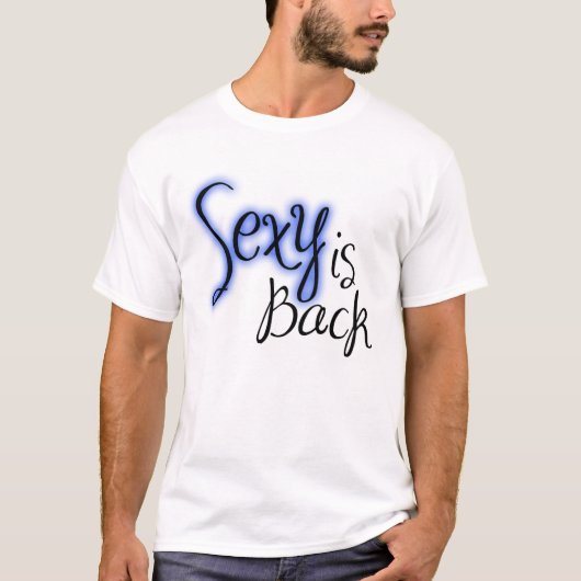 sexyisback_blauw t-shirt (Voorkant)