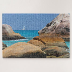 Seychellen Eiland Tropische Legpuzzel