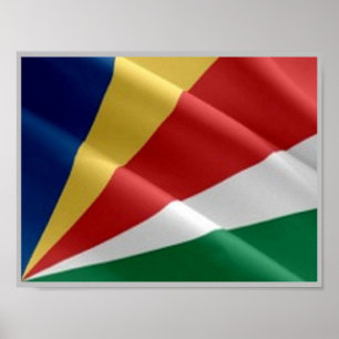 Seychellen - Golfvlag - Poster