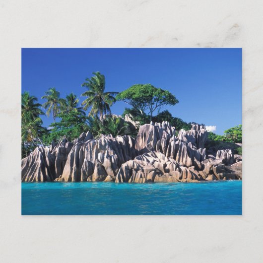 Seychellen. Ilot St. Pierre (bij Praslin) Briefkaart (Voorkant)