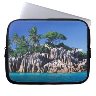 Seychellen. Ilot St. Pierre (bij Praslin) Laptop Sleeve