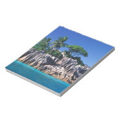 Seychellen. Ilot St. Pierre (bij Praslin) Notitieblok (Gedraaid)