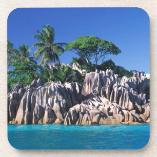Seychellen. Ilot St. Pierre (nabij Praslin) Drankjes Onderzetter