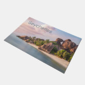 Seychellen La Digue Sunset Holiday Gift Deurmat (Schuin)