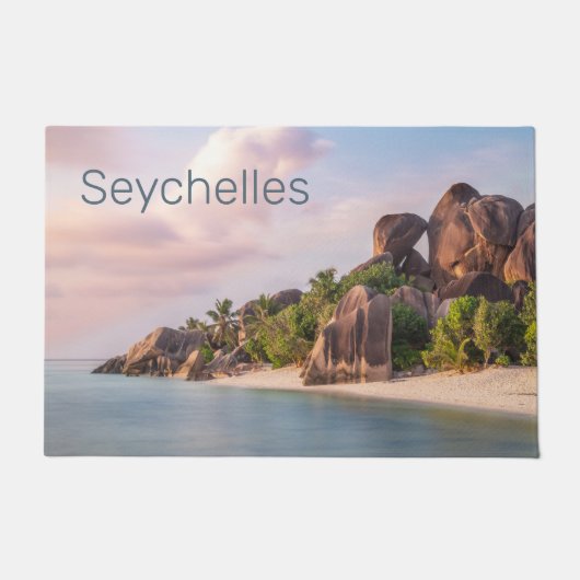 Seychellen La Digue Sunset Holiday Gift Deurmat (Voorkant)