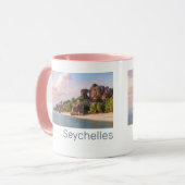 Seychellen La Digue Sunset Holiday Gift Mok (Voorkant links)