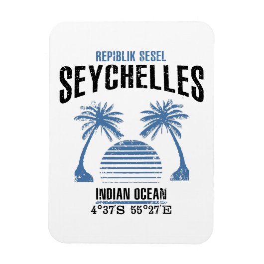 Seychellen Magneet (Verticaal)