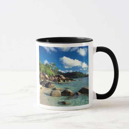 Seychellen, Mahe eiland, Anse Royale strand. 3 Mok (Rechts)