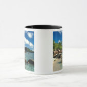 Seychellen, Mahe eiland, Anse Royale strand. 3 Mok (Midden)