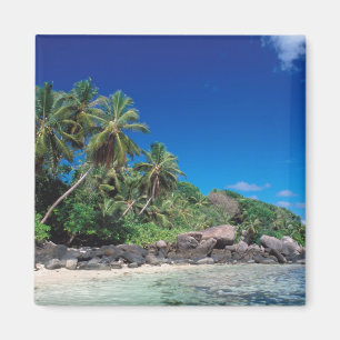 Seychellen, Mahe Island, Anse Royale Beach. 2 Magneet