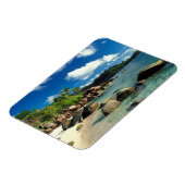 Seychellen, Mahe Island, Anse Royale Beach. 3 Magneet (Linkerzijde)