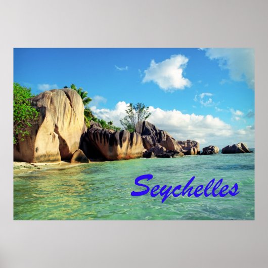 Seychellen Poster (Voorkant)