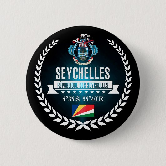 Seychellen Ronde Button 5,7 Cm (Voorkant)