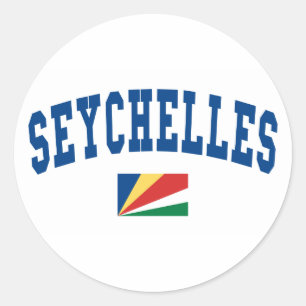 Seychellen Ronde Sticker