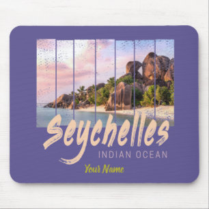Seychellen -sunset souvenir in de Indische Oceaan Muismat