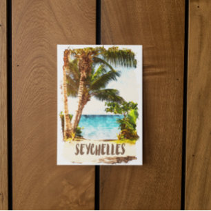 Seychellen Tropical Island Scenery Uitzicht Briefkaart