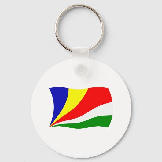 Seychellen Vlag Sleutelhanger (Voorkant)