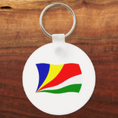 Seychellen Vlag Sleutelhanger (Voorkant)
