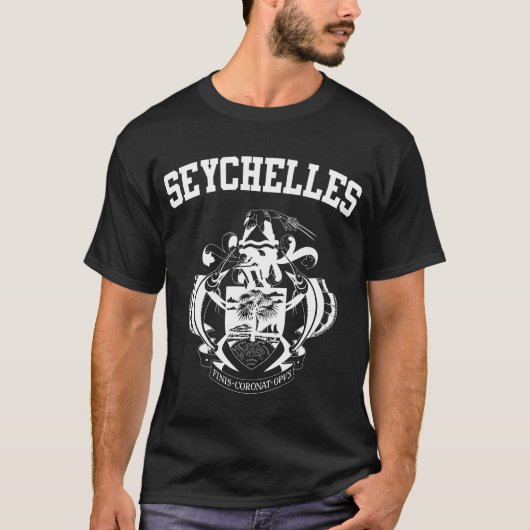 Seychellen wapenschild t-shirt (Voorkant)