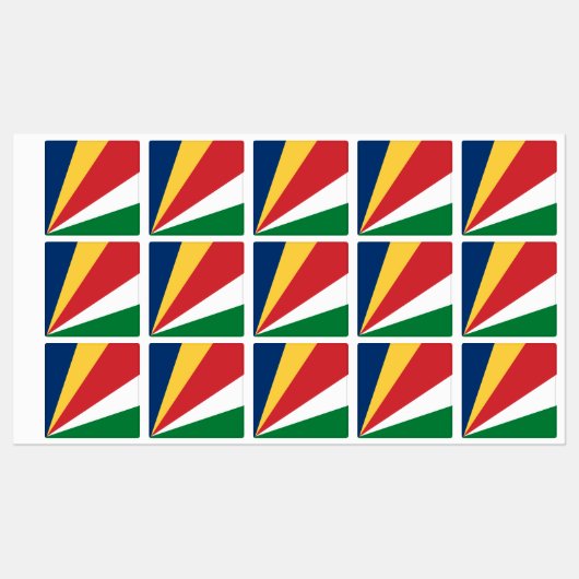 Seychellenvlag Labels (Vel)
