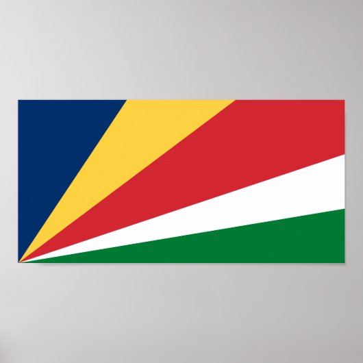 Seychellenvlag Poster (Voorkant)