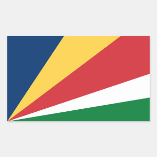 Seychellenvlag Rechthoekige Sticker