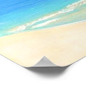 "Seychelles" Affiche de l'océan des îles tropicale (Coin)