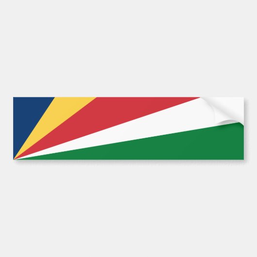 Seychelles Flag Bumpersticker (Voorkant)