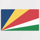 Seychelles Flag Labels (Design 1)