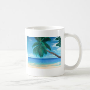 "Seychelles" Tropical Island Beach Art Café Mug