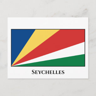 Seychelse vlag briefkaart