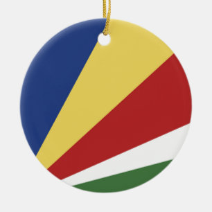 Seychelse vlag keramisch ornament
