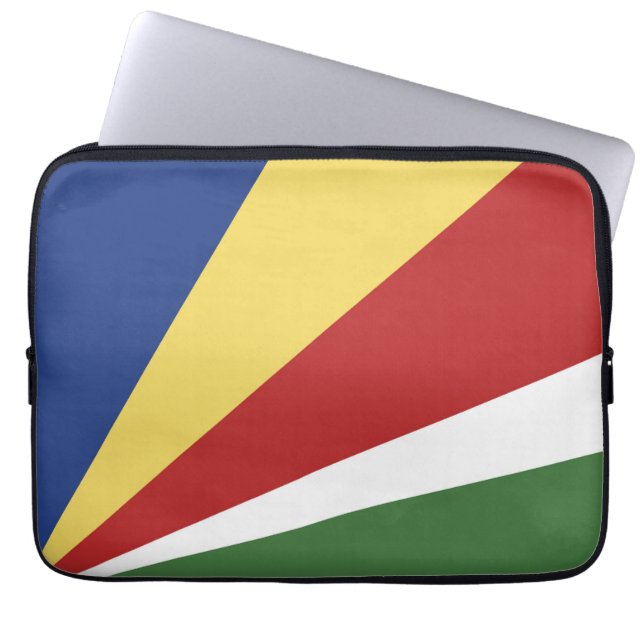 Seychelse vlag laptop sleeve (Voorkant)
