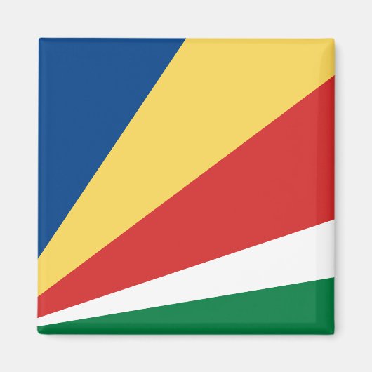 Seychelse vlag magneet (Voorkant)