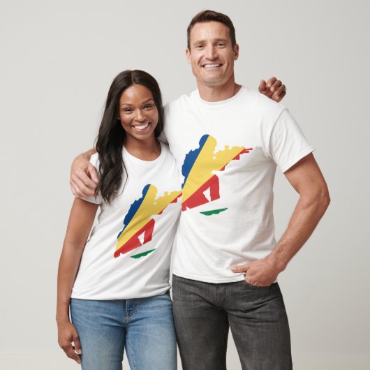 Seychelse zegel t-shirt (Unisex)