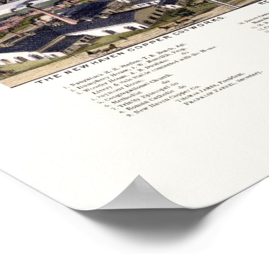 Seymour, CT Panoramic Map - 1879 Poster (Hoek)