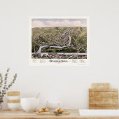 Seymour, CT Panoramic Map - 1879 Poster (Keuken)