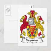Seymour Family Crest Briefkaart (Voorkant / Achterkant)