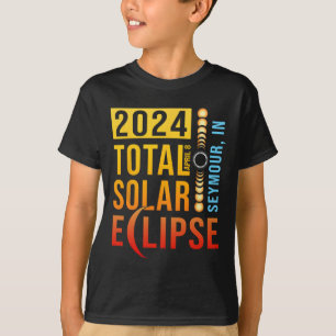 Seymour Indiana Totale Zonsverduistering 2024 T-shirt