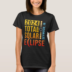 Seymour Indiana Totale Zonsverduistering 2024 T-shirt