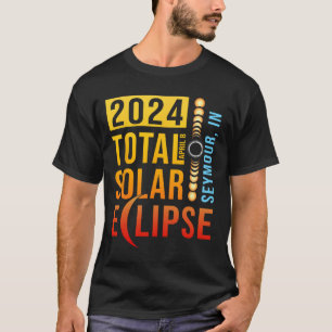 Seymour Indiana Totale Zonsverduistering 2024 T-shirt