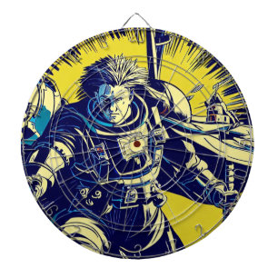 SF Anime Hero - Houtsnede (1) Dartbord