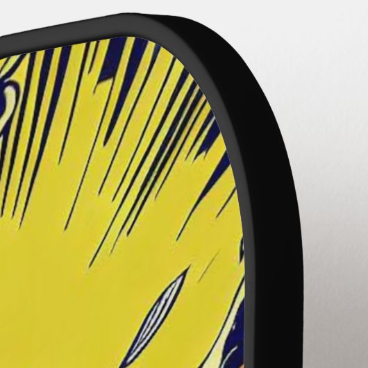 SF Anime Hero - Houtsnede (1) Pickleball Paddle (Links Detail)