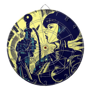 SF Anime Hero - Houtsnede (3) Dartbord