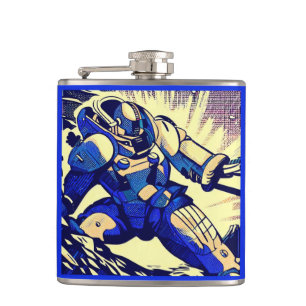 SF - Anime Hero Woodcut 4 Heupfles