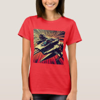 SF - Anime Starfighter Woodcut 1