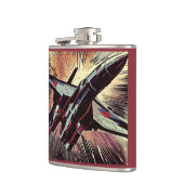 SF - Anime Starfighter Woodcut 2 Heupfles (Links)