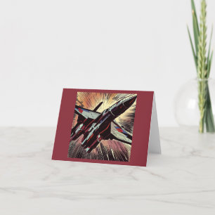 SF - Anime Starfighter Woodcut 2 Kaart