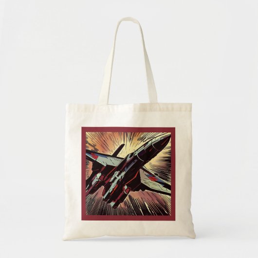 SF - Anime Starfighter Woodcut 2 Tote Bag (Voorkant)