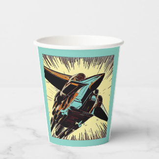 SF - Anime Starfighter Woodcut 3 Papieren Bekers
